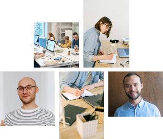 5 zdjęć przedstawiających osoby i aktywności